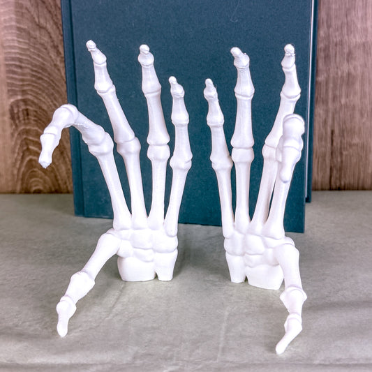 Skelett Hände Regaldeko - 2er Set