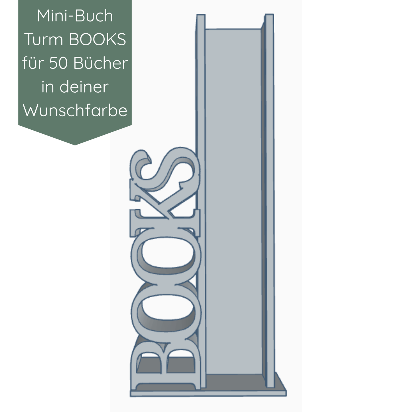 Mini Bücher DIY Starterset - Lesezielturm BOOKS