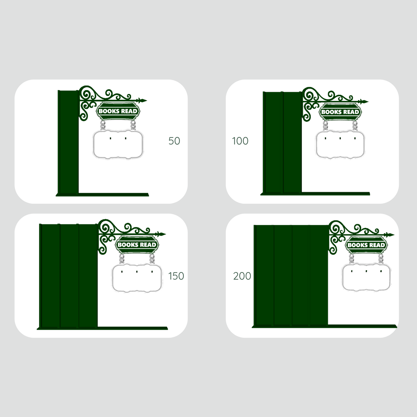 Lesezielturm mit Tracker Books Read