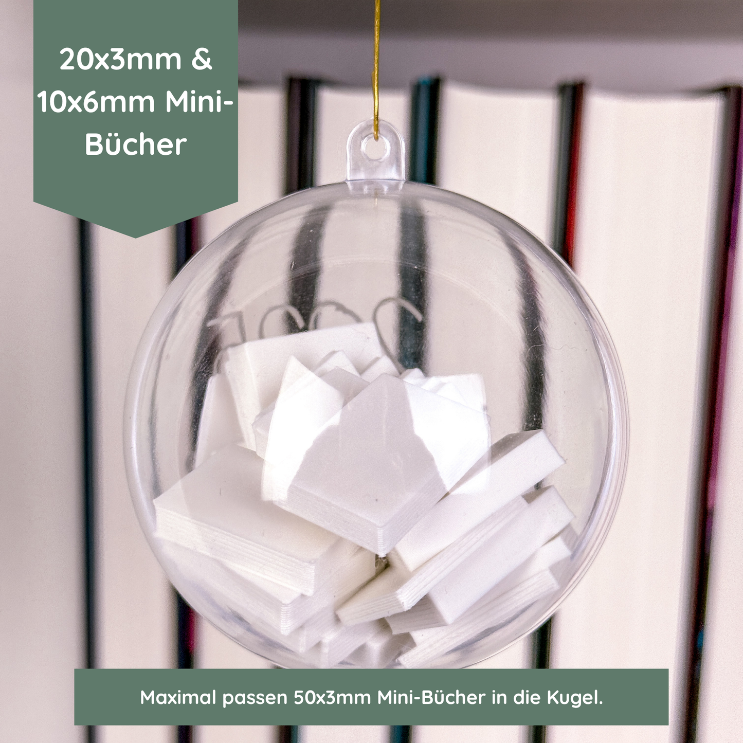 DIY Mini-Buch Weihnachtskugel Bastelset