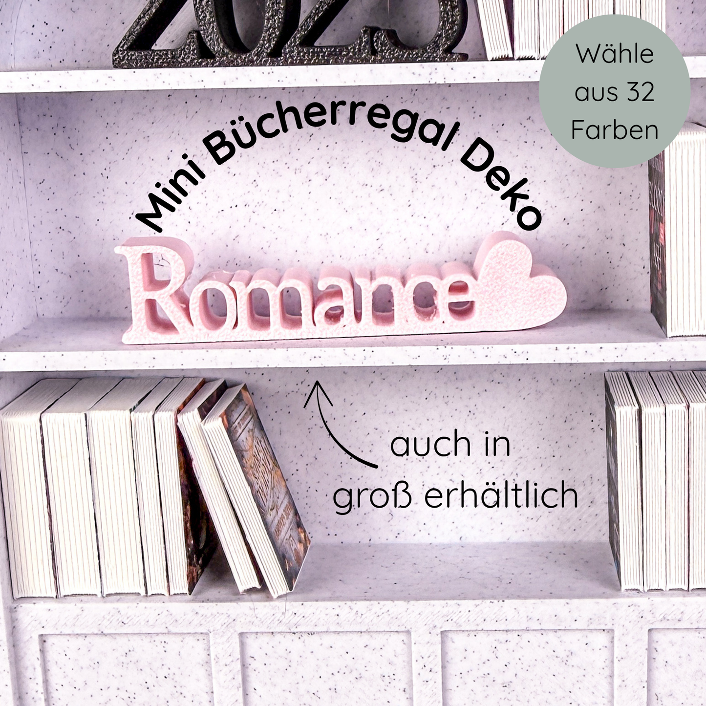 Mini Romance Dekoaufsteller mit Herz