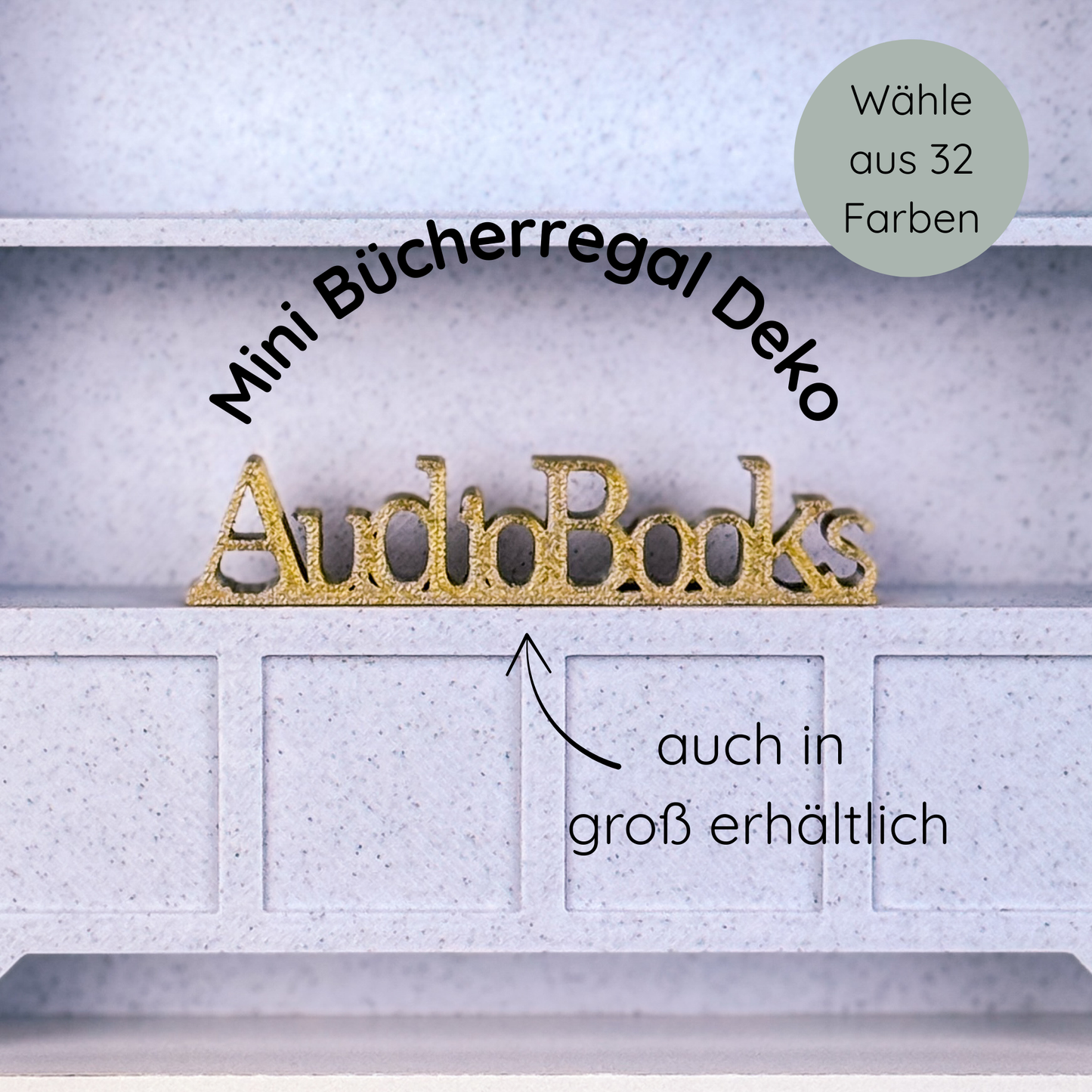 Mini AudioBooks Dekoaufsteller