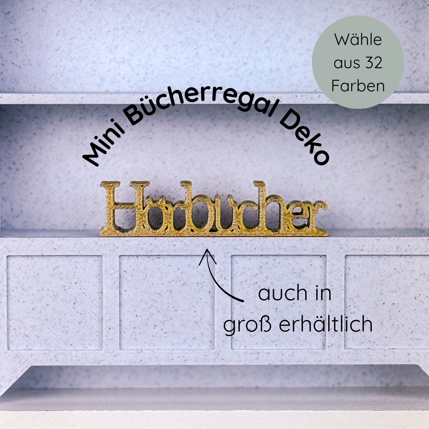 Mini Hörbücher Dekoaufsteller