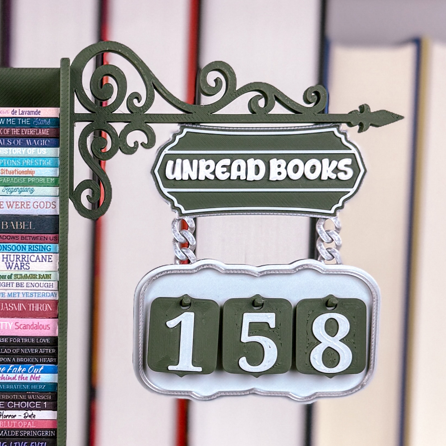 Lesezielturm mit Tracker Unread Books